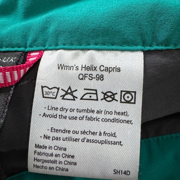 Womens Rab Helix Capri Pants Size X Small Hiking Biking Outdoors - Picture 3 of 7